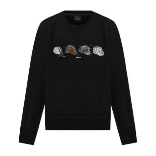 Sweatshirt med farverigt tryk