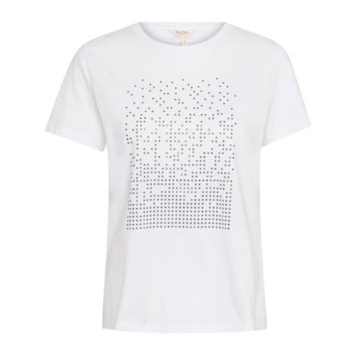 Glitrende prikprint T-shirt