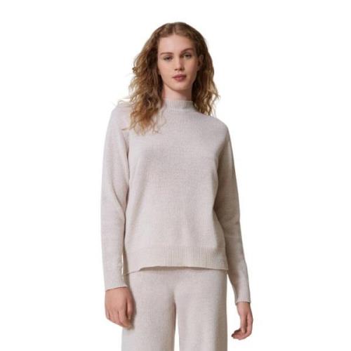 Lurex Sweater med Cross-Back Design