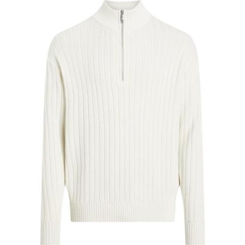 Vinter Bomuld Half-Zip Cardigan Sweater