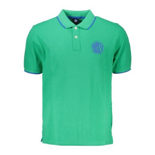 Grøn Polo T-shirt med Korte Ærmer