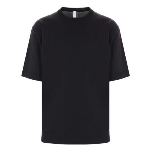 Sort rund hals T-shirt og polo