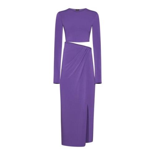 Lilla Lilla Cut-Out Midi Kjole