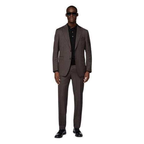 Herringbone Suit i ren Super 131 uld