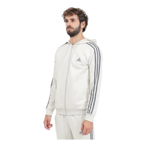 Essentials 3 Stripes Zip Sweater