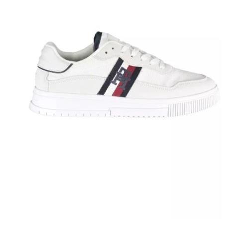 Hvid Polyester Herre Sneaker