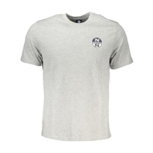 Logo Print Heather Grey T-Shirt Mænd