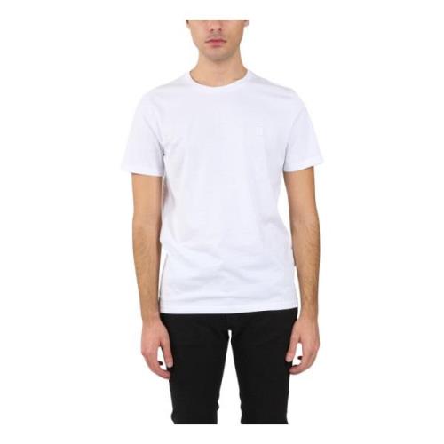 Jersey T-shirt med broderet bryst