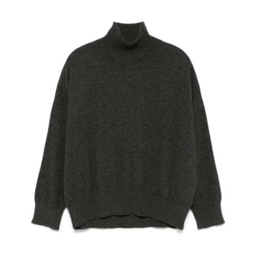 Antracit Melange Turtleneck Sweater