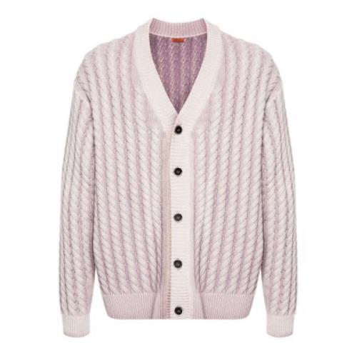 Lilla Cardigan Sweater med V-hals