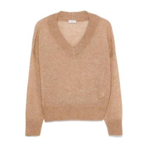 Kamel V-hals sweater