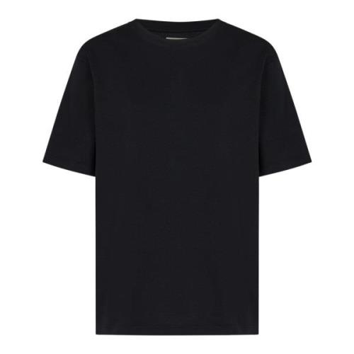 Sort T-shirt med Cashmere Logo Label