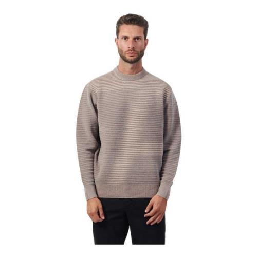 Stribet Grå Sweater