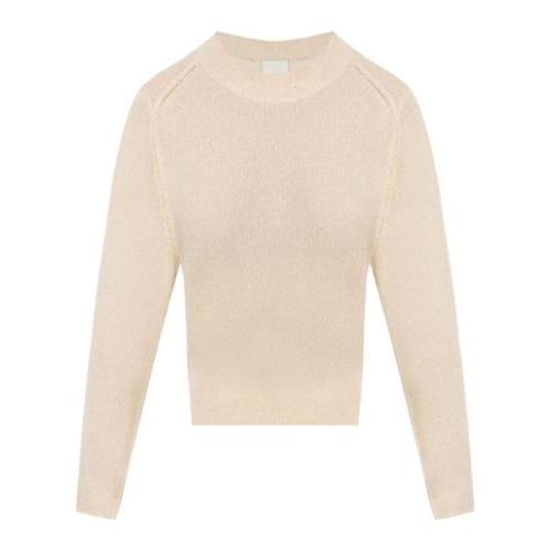 Beige Lusia Crew Neck Sweater