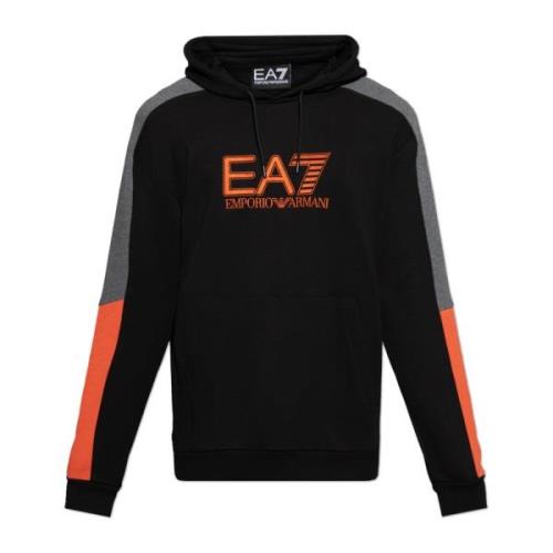 Sweatshirt med broderet logo