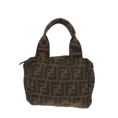 Pre-owned Stof fendi-tasker