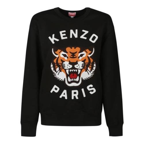 Tiger Broderet Oversize Sweatshirt