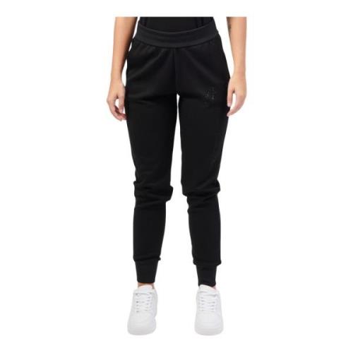 Sort Elastisk Talje Joggers