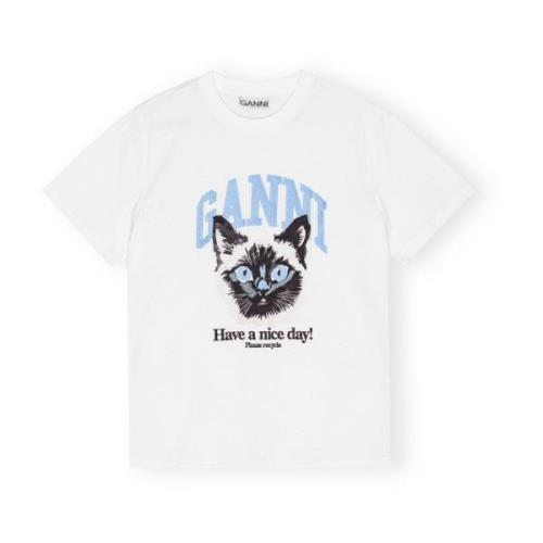 Basis Jersey Cat Afslappet T-shirt