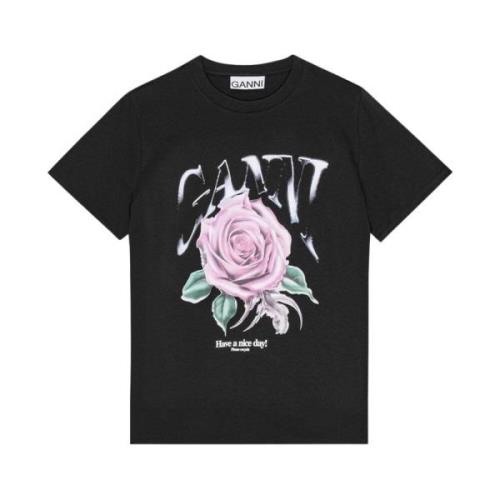 Sort Basic Jersey Rose Relaxed T-shirt