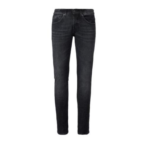 Slim Fit Denim Jeans i Sort