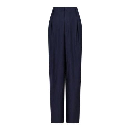 Pinstripe Wide Leg High Rise Bukser