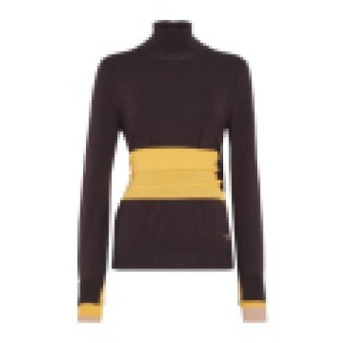 Lilla Turtleneck Jersey Top