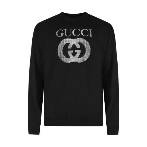 Sort Bomuld Logo Sweatshirt