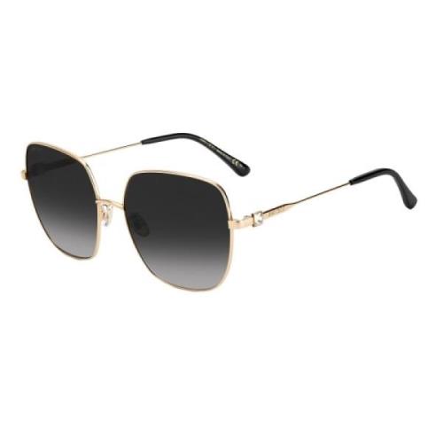 Sort og guld metal solbrille