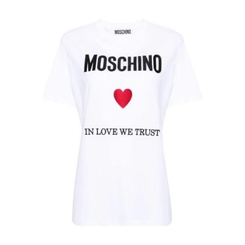 Hvid T-shirt 'In Love We Trust'