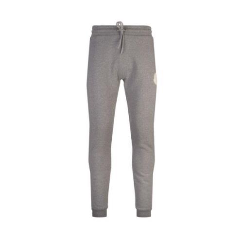 Slim Fit Grå Joggers med Patch