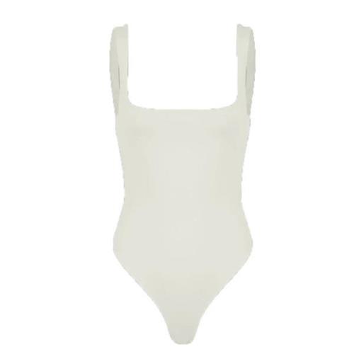 Firkantet hals bodysuit