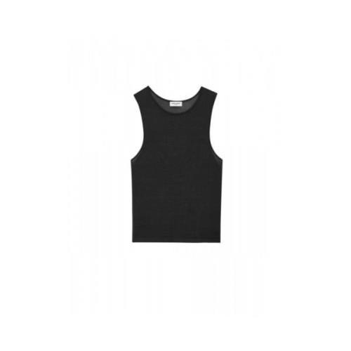 Mesh Tank Top Rund Hals