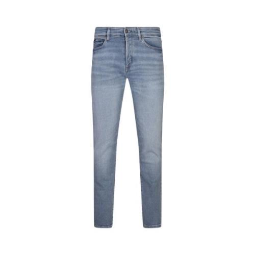 Slim Fit Blå Denim Jeans