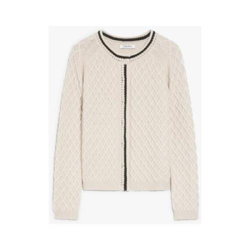 Diamantmønster Uld Kashmir Cardigan