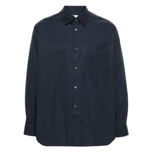 Navy FOSC Cotton Skjorte