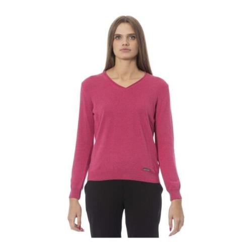 V-hals langærmet sweater