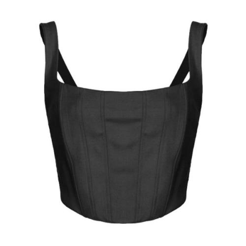 Stropløs Viskose Bustier Top