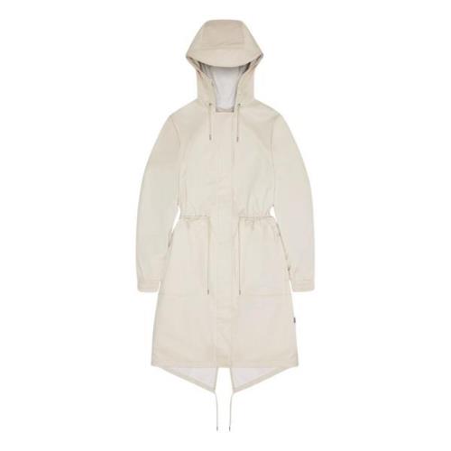 Sporty Parka med Fishtail Hem