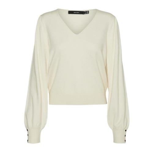 V-Neck Pullover til Kvinder