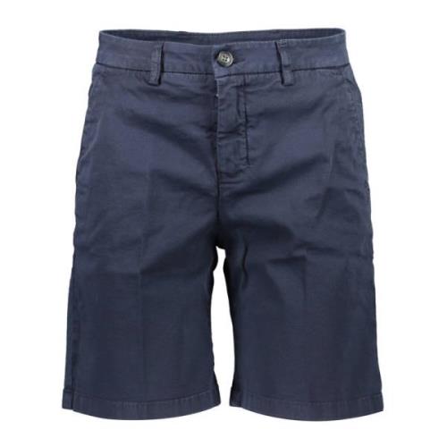 Blå Bermuda Shorts med Kontrastdetaljer