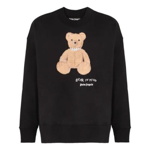 Ribbet Bomuld Crew-Neck Sweatshirt