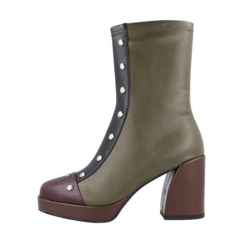 Platform Heeled Boots