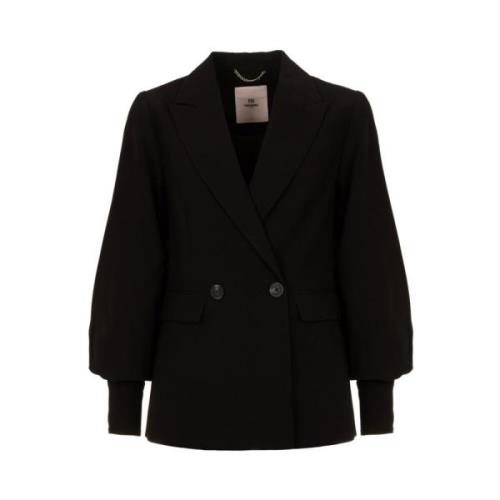 Sort Puffærme Blazer Lavina