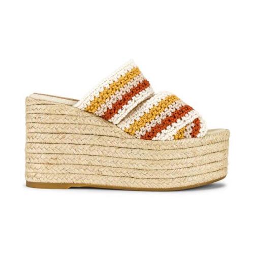 Kile Espadrilles Sandaler Multifarvet Logo Hæl