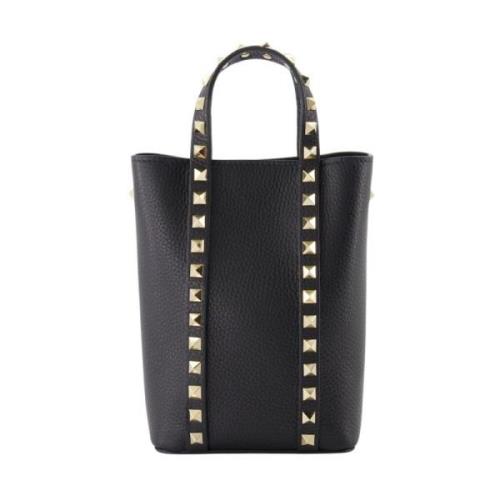 Studded Læder Crossbody Taske