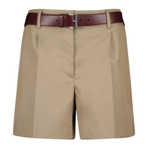 Beige Bomuld Chino Shorts