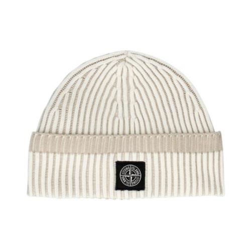 Melange Natur uld beanie hat