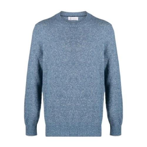 Klar Blå Alpaka Sweater