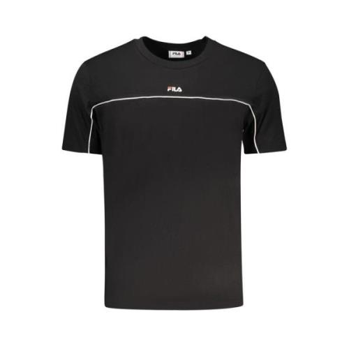 Sort Bomulds T-Shirt | Stil: Schwarzes